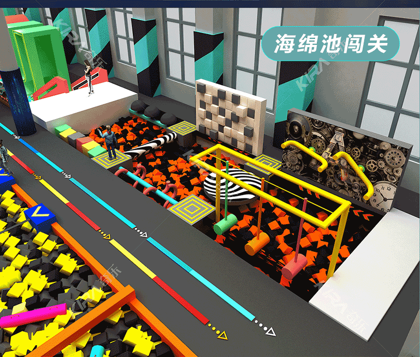 全新親子樂園是比較大型的室內樂園，綜合型室內樂園，